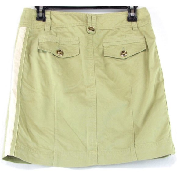 Beige Tan Short Mini Skirt - Picture 2 of 2